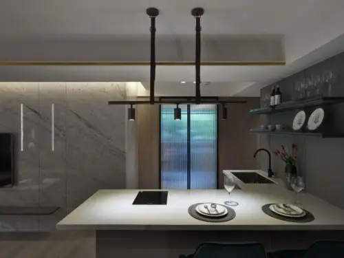 石材工程｜實際案例 景新路-蔡宅｜原色石材