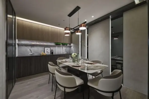 電視牆面設計｜實際案例 永鼎帝京-劉宅｜原色石材