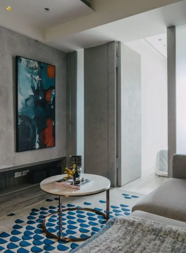 石材工程｜實際案例 碧波白-實品屋1｜原色石材