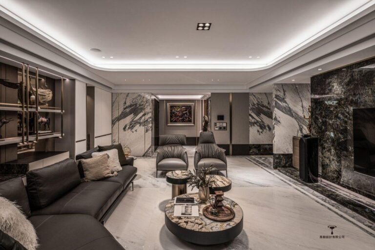 石材工程｜實際案例 遠雄95-周宅｜原色石材