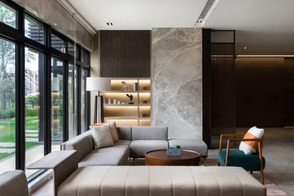 石材工程｜實際案例 遠雄百富 公設案｜原色石材