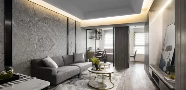 石材工程｜實際案例 碧波白-實品屋2｜原色石材