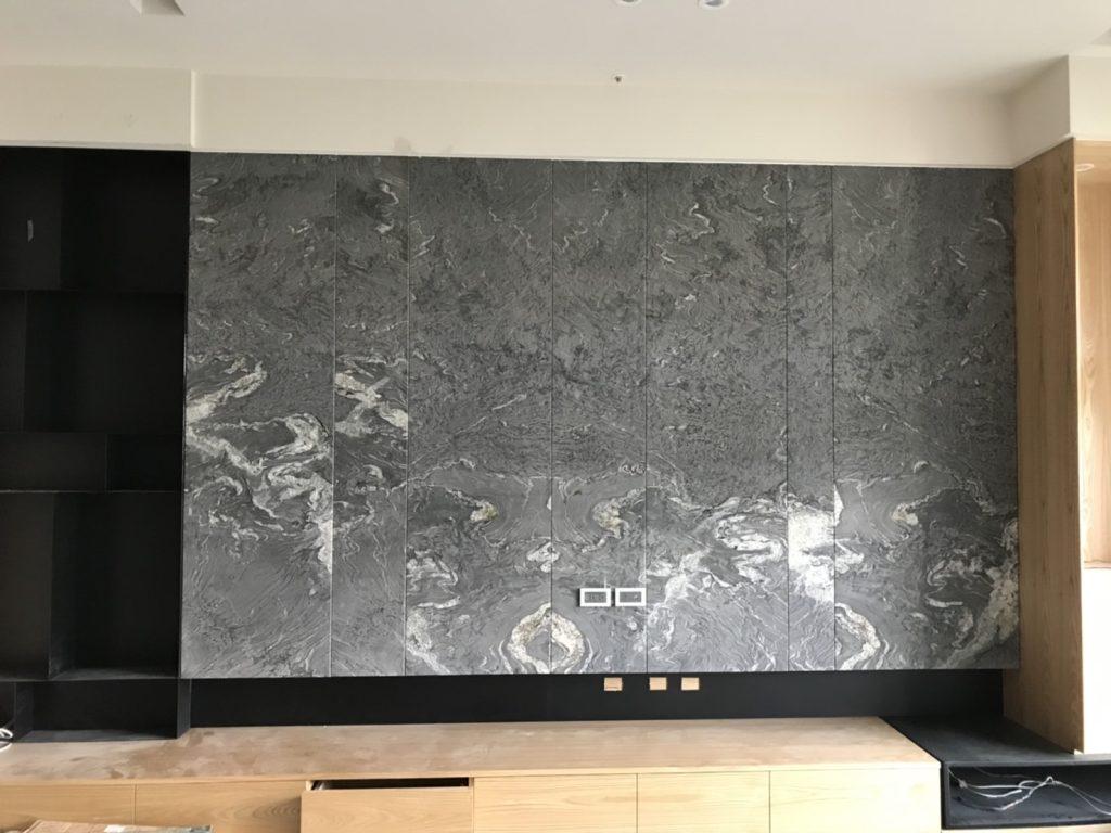 電視牆面設計｜電視牆裝潢－宋先生｜原色石材